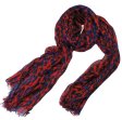 (image for) Lavish mix print scarf red