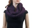 (image for) Infinity Knit Scarf Purple