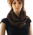 (image for) Knitted Infinity Scarf Coffee