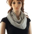(image for) Knitted Infinity Scarf Grey