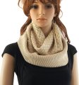 (image for) Knitted Infinity Scarf Beige