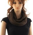 (image for) Knit Loop Scarf Coffee