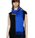 (image for) Cashmere Feel Plain Scarf Blue