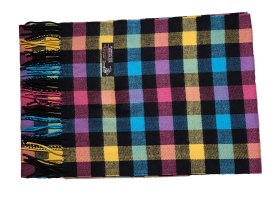 (image for) Cashmere Feel Pattern Scarf Multi Color