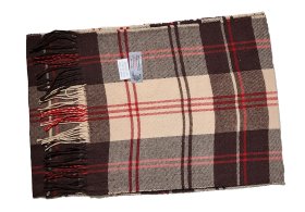 (image for) Cashmere Feel Pattern Scarf 24826 Brown/Red