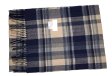 (image for) Cashmere Feel Pattern Scarf Beige/Navy