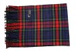 (image for) Cashmere Feel Pattern Scarf Red/Navy
