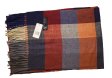 (image for) Cashmere Feel Pattern Scarf Orange/Grey