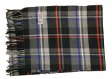 (image for) Cashmere Feel Pattern Scarf 33-2 Dark Grey