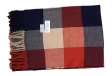 (image for) Cashmere Feel Pattern Scarf Red/Navy