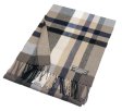 (image for) Cashmere Feel Plaid Scarf A76 Brown