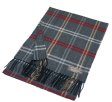 (image for) Cashmere Feel Plaid Scarf A77 Dark Grey