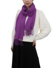 (image for) Cashmere Feel Solid Scarf Purple