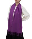 (image for) Cashmere Feel Solid Scarf Purple