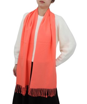 (image for) Solid Cashmere Feel Scarf Coral