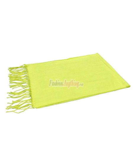 (image for) Cashmere Feel Solid Scarf Chartreuse