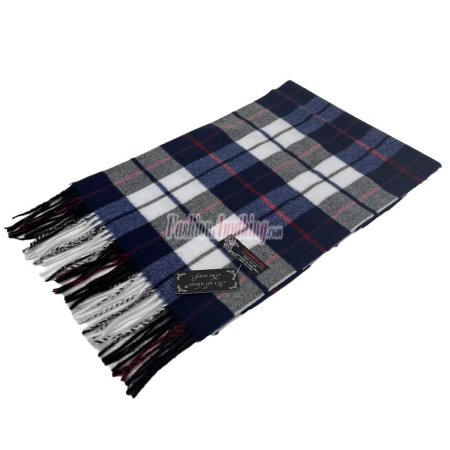 (image for) Woven Cashmere Feel Classic Scarf Blue