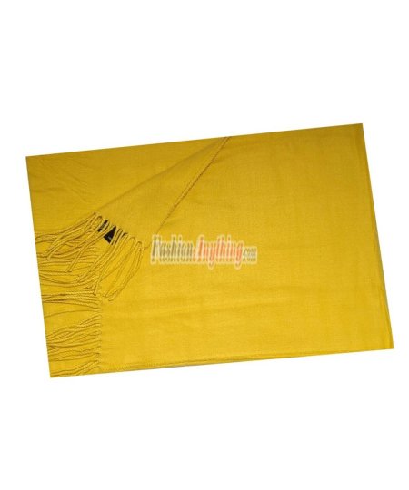 (image for) Cashmere Feel Solid Scarf Yellow