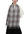 (image for) Cashmere Feel Plaid Scarf Grey