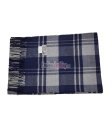 (image for) Cashmere Feel Pattern Scarf 98-1 Navy/Grey