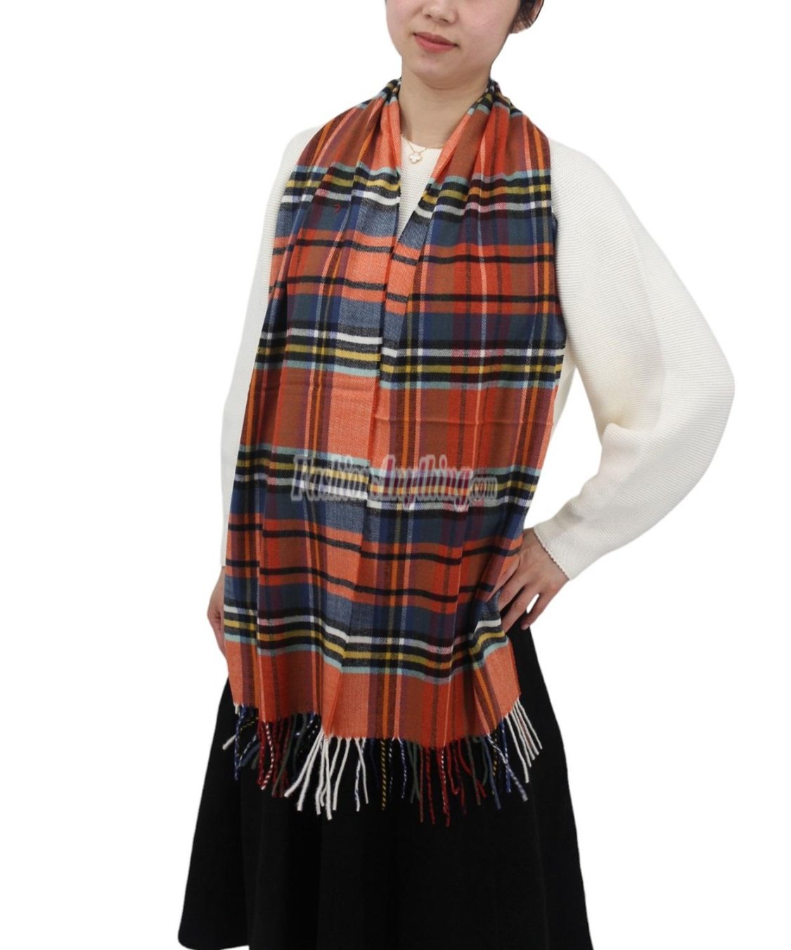 (image for) Cashmere Feel Classic Scarf Orange