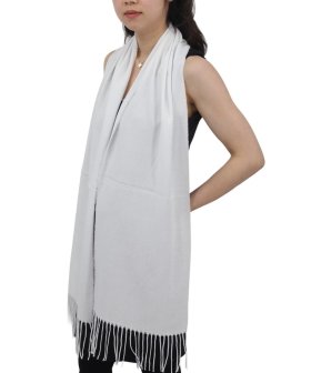 (image for) Cashmere Feel Solid Scarf White