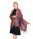 (image for) Metallic Floral Pashmina FASF23133 ( 12COLORS, 1DZ)
