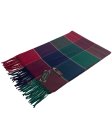 (image for) Cashmere Feel Classic Scarf Green/Wine/Navy