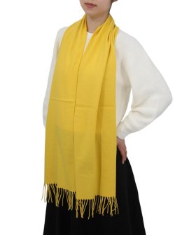 (image for) Cashmere Feel Solid Scarf Yellow