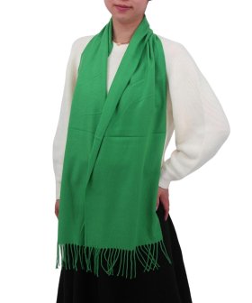 (image for) Solid Cashmere Feel Scarf Green