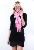 (image for) Pink Solid Pashmina Label Scarf