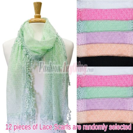 (image for) Infinity Lace Scarf 1 DZ, Asst. Color