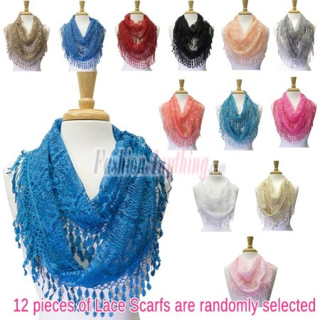 (image for) Infinity Lace Scarf 1 DZ, Asst. Color