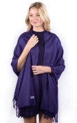 (image for) Eggplant Solid Pashmina Label Scarf