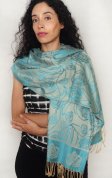 (image for) Rose Border Pashmina 1 DZ, Asst. Color