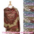 (image for) Abstract Paisley Metallic Pashmina 1 DZ, Asst. Color