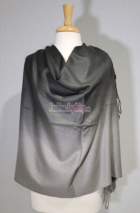 (image for) Ombre Solid Pashmina Black