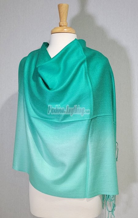 (image for) Ombre Solid Pashmina Green