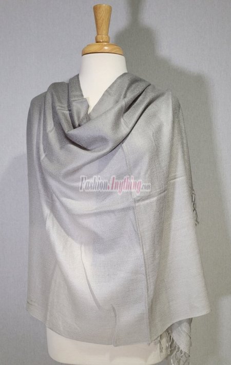 (image for) Ombre Solid Pashmina Grey