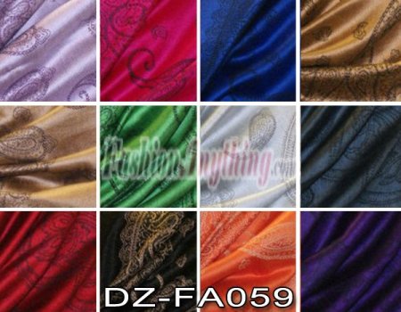 (image for) Simple Pasiley Pashmina 1 DZ, Asst. Color