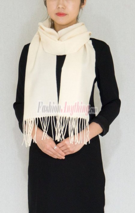 (image for) Winter Cashmere Feel Scarf Ivory