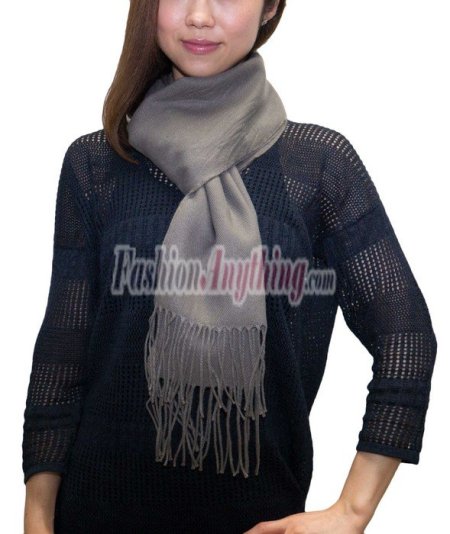 (image for) Winter Cashmere Feel Scarf Grey