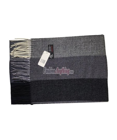 (image for) Cashmere Feel Plaid Scarf Grey