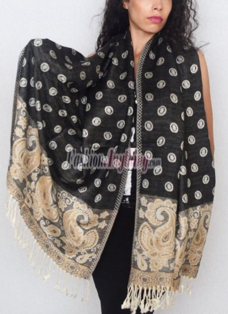 (image for) Silky Soft Solid Pashmina Scarf Plum Berry