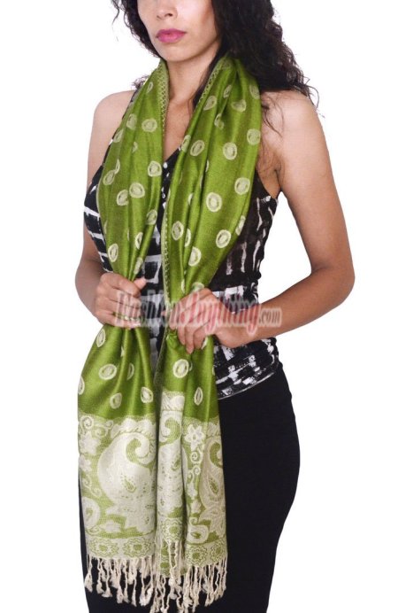 (image for) Silky Soft Solid Pashmina Scarf Plum Berry