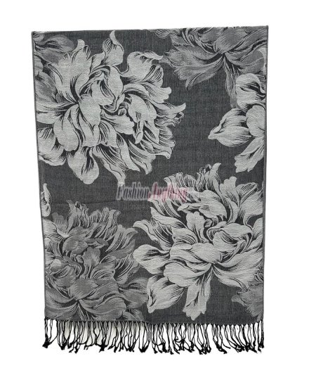 (image for) Peony Pattern Pashmina 1 DZ, Asst. Color