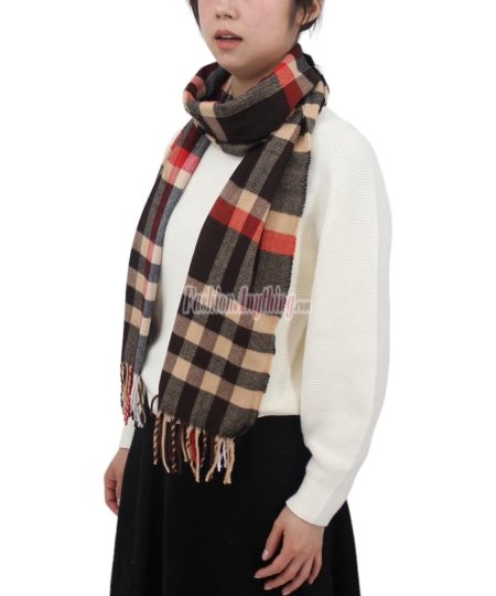 (image for) Cashmere Feel Classic Scarf 54557 Brown/Tan