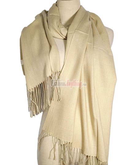 (image for) Lightweight Pashmina Scarf Beige