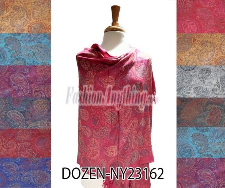 (image for) Paisley Pashmina NY23162 1 DZ, Asst. Color