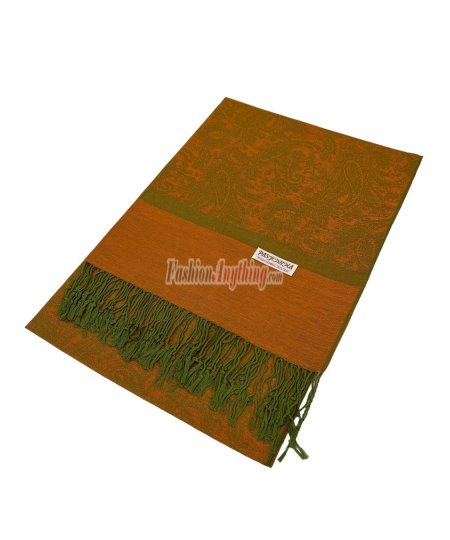 (image for) Paisley Jacquard Pashmina Gold